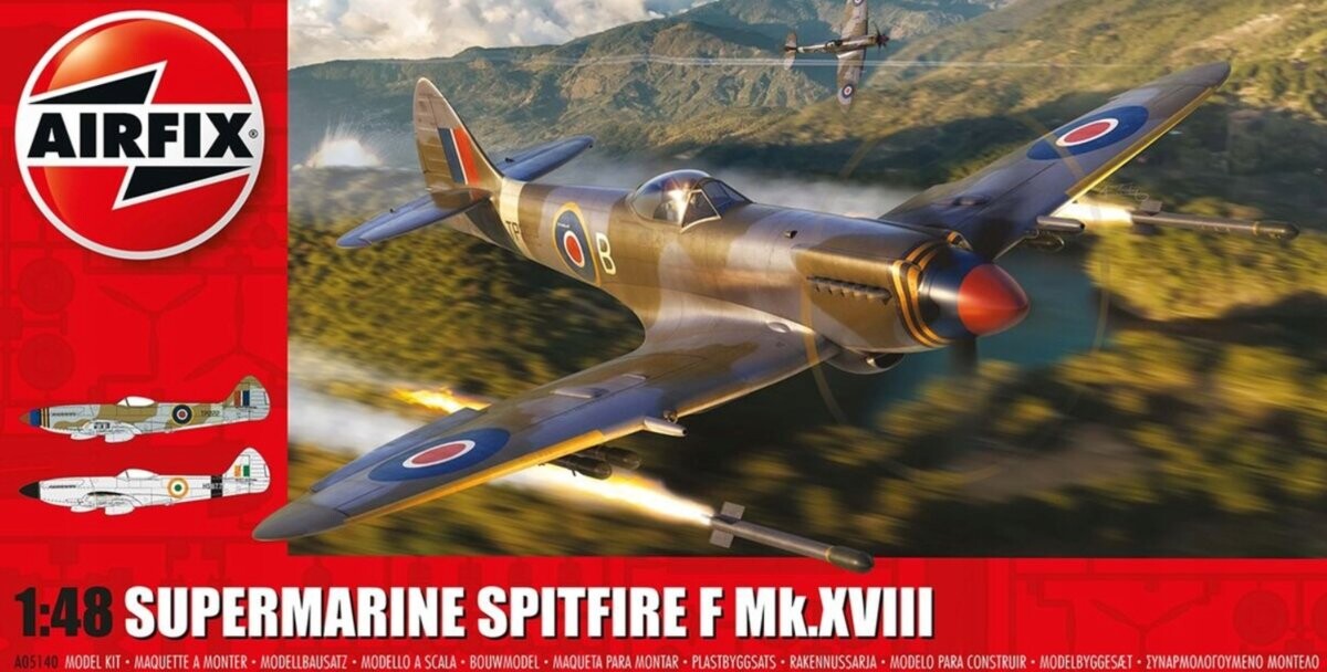 Supermarine Spitfire F Mk.XVIII, Airfix 05140
Supermarine Spitfire F Mk.XVIII, Airfix 05140