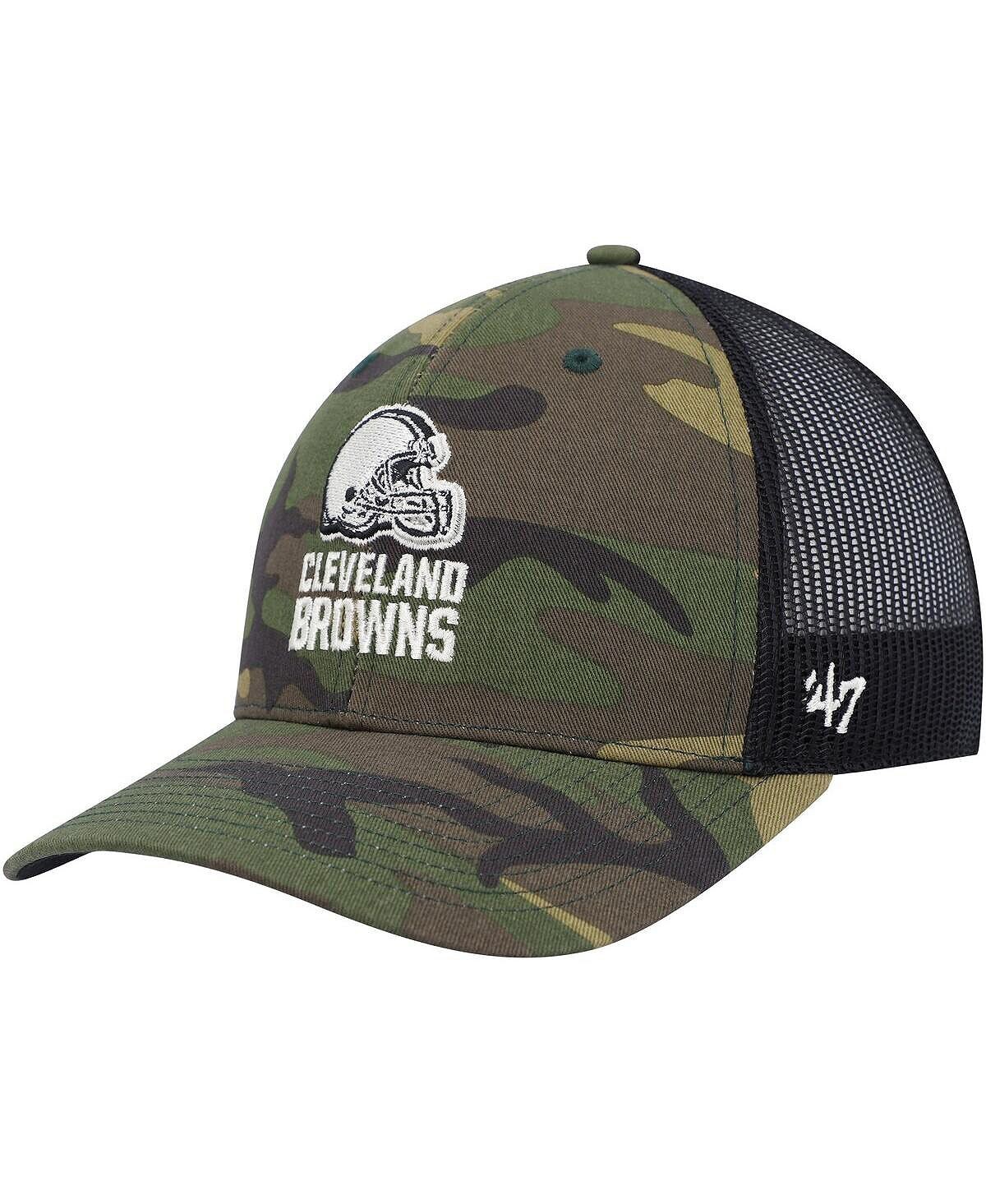 Мужская регулируемая кепка Cleveland Browns Trucker черного цвета с камуфляжным принтом '47 Brand
Мужская регулируемая кепка Cleveland Browns Trucker черного цвета с камуфляжным принтом '47 Brand