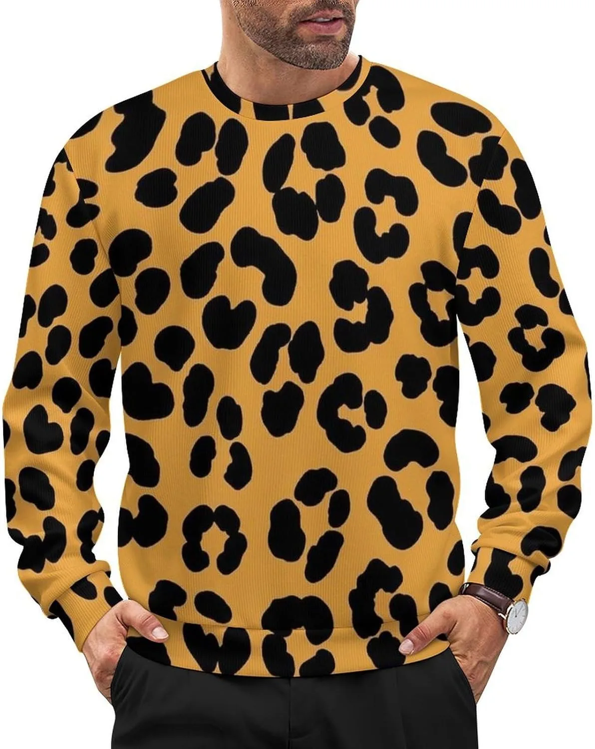 Мужской классический пуловер с длинными рукавами и круглым вырезом Meaudiwes
Мужской классический пуловер с длинными рукавами и круглым вырезом Meaudiwes