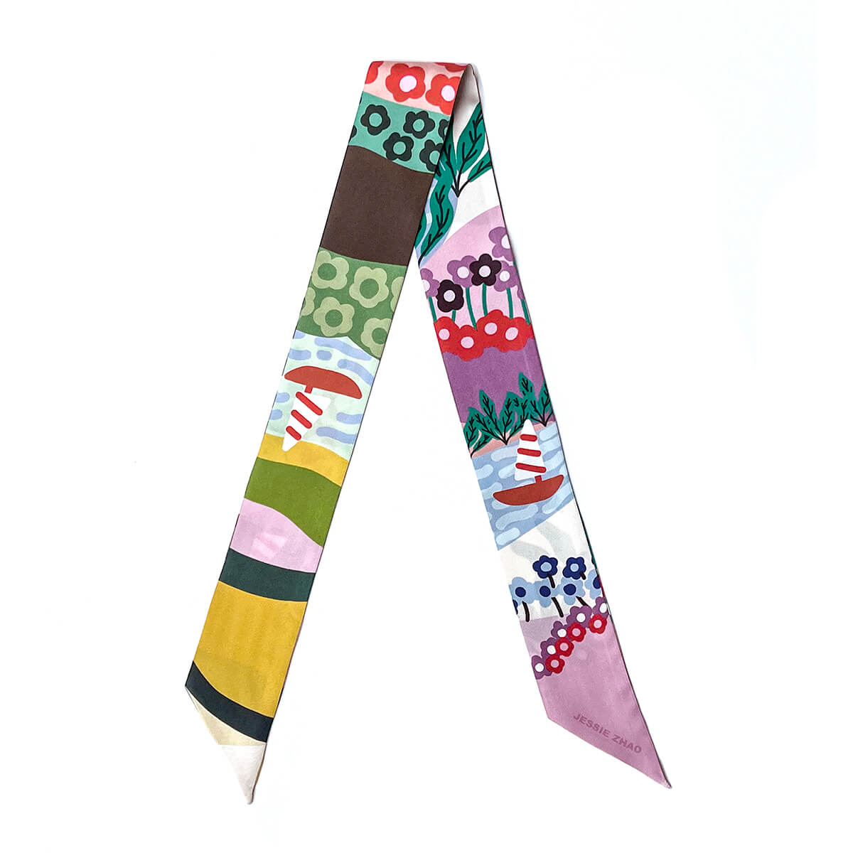 Шелковый узкий шарф лета Jessie Zhao, желтый/фиолетовый
Шелковый узкий шарф лета Jessie Zhao, желтый/фиолетовый