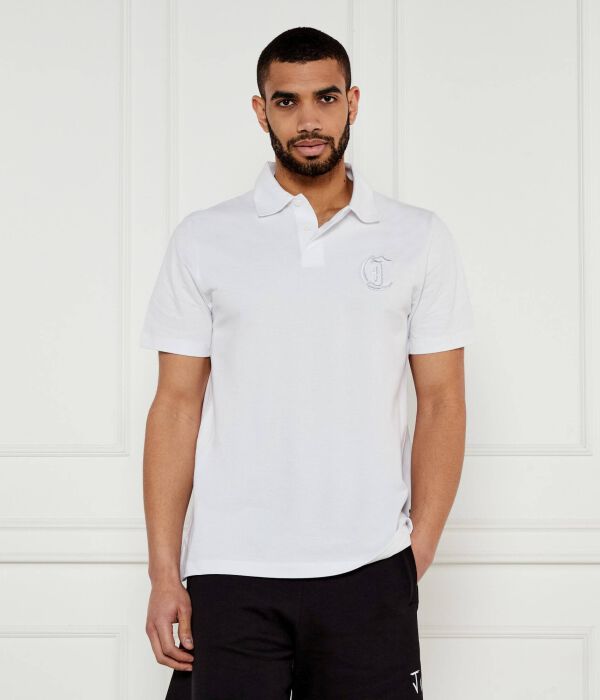 Рубашка поло Regular fit Just Cavalli, белый 
Рубашка поло Regular fit Just Cavalli, белый