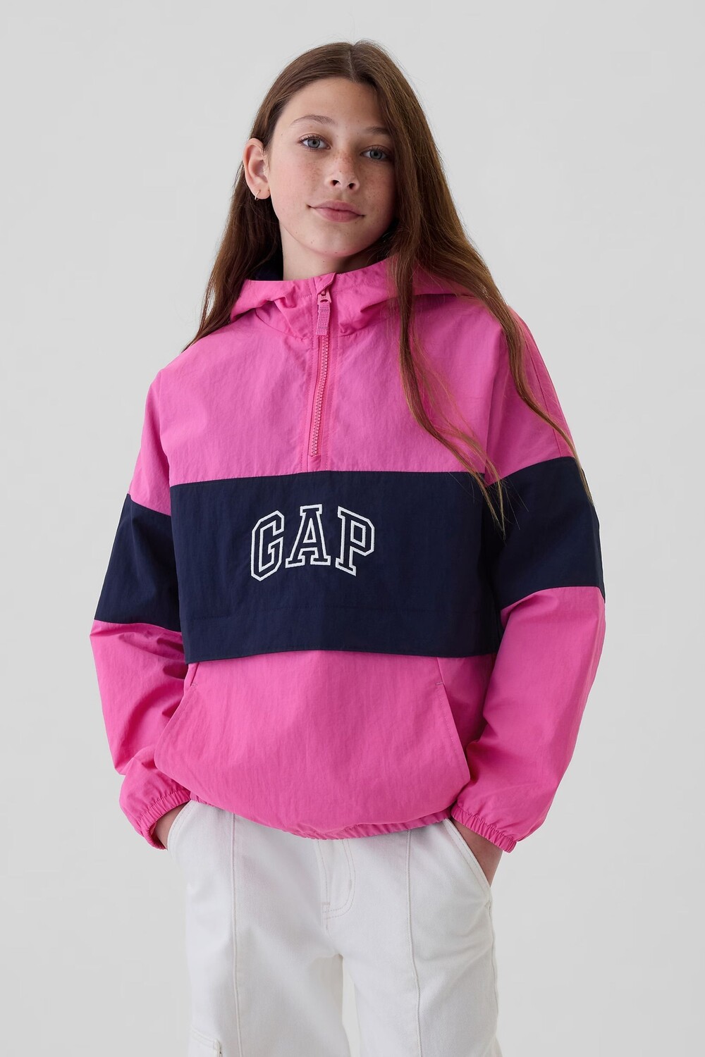 Ветровка анорак из переработанного материала (4 13 лет) Gap, розовый
Ветровка анорак из переработанного материала (4 13 лет) Gap, розовый