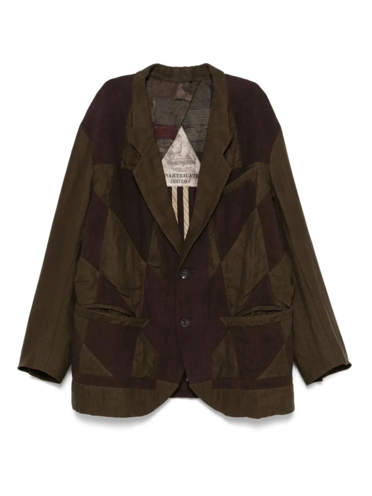 Ziggy Chen однобортный пиджак, коричневый
Ziggy Chen однобортный пиджак, коричневый