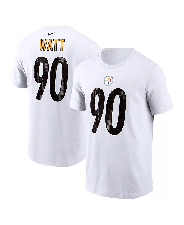 Мужская футболка с именем и номером игрока T.J. Watt Pittsburgh Steelers, белая Nike
Мужская футболка с именем и номером игрока T.J. Watt Pittsburgh Steelers, белая Nike