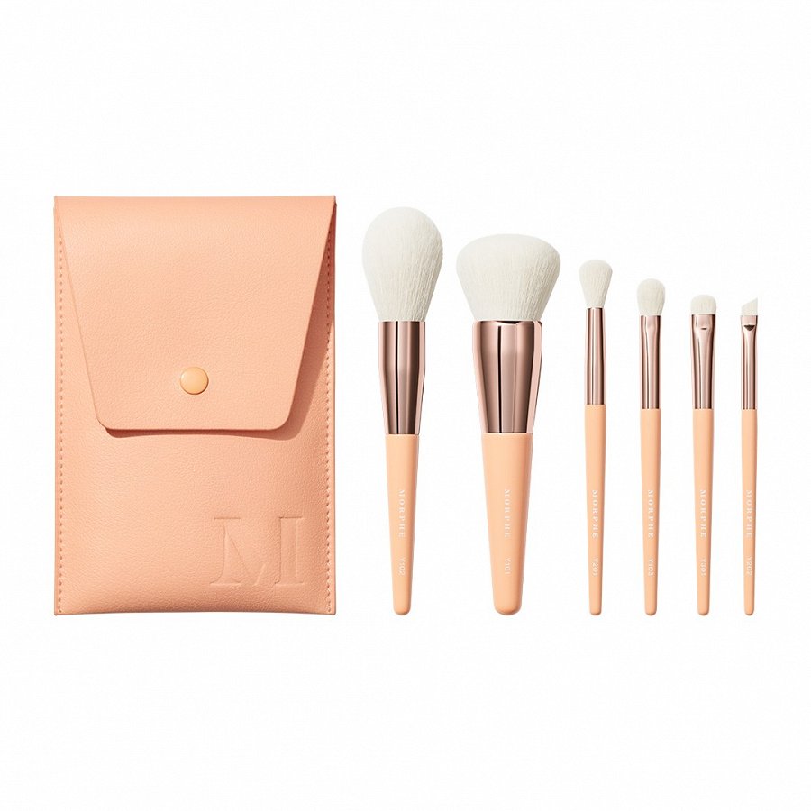 6 дорожных кистей для макияжа лица и глаз aurascape 6-piece face & eye travel brush set Morphe, количество 1 шт.
6 дорожных кистей для макияжа лица и глаз aurascape 6-piece face & eye travel brush set Morphe, количество 1 шт.
