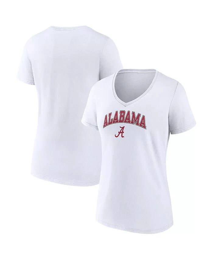 Женская белая футболка Alabama Crimson Tide Evergreen Campus с V-образным вырезом Fanatics
Женская белая футболка Alabama Crimson Tide Evergreen Campus с V-образным вырезом Fanatics