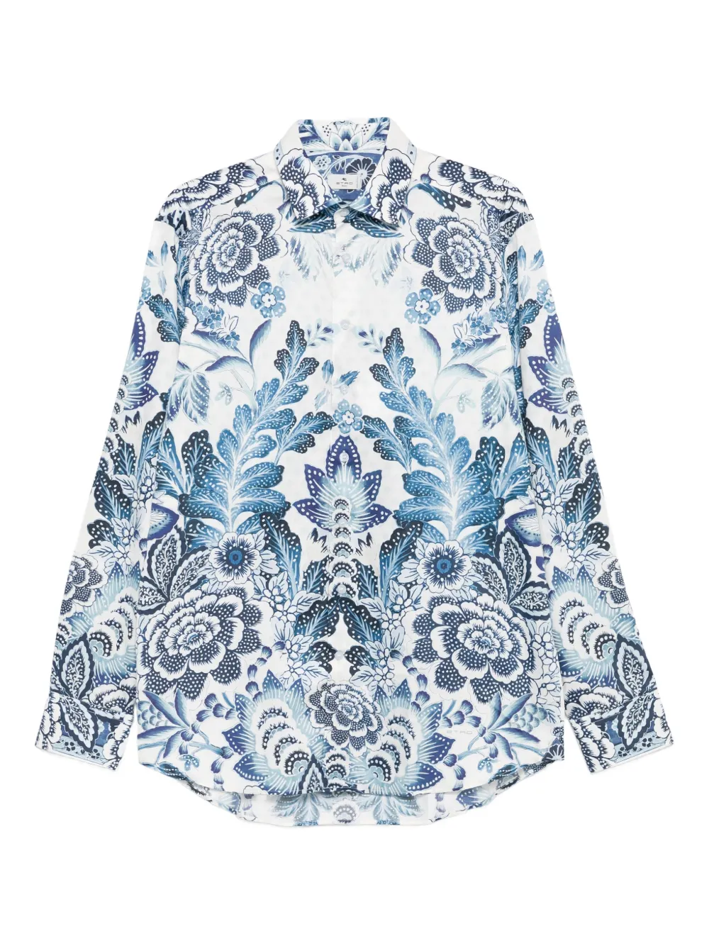 Хлопковая рубашка с цветочным принтом ETRO, синий
Хлопковая рубашка с цветочным принтом ETRO, синий