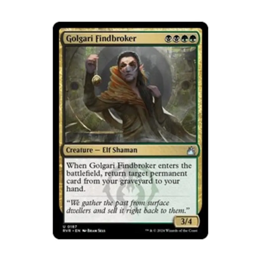 CCG Голгари Findbroker (U), MTG - Ravnica Remastered
CCG Голгари Findbroker (U), MTG - Ravnica Remastered