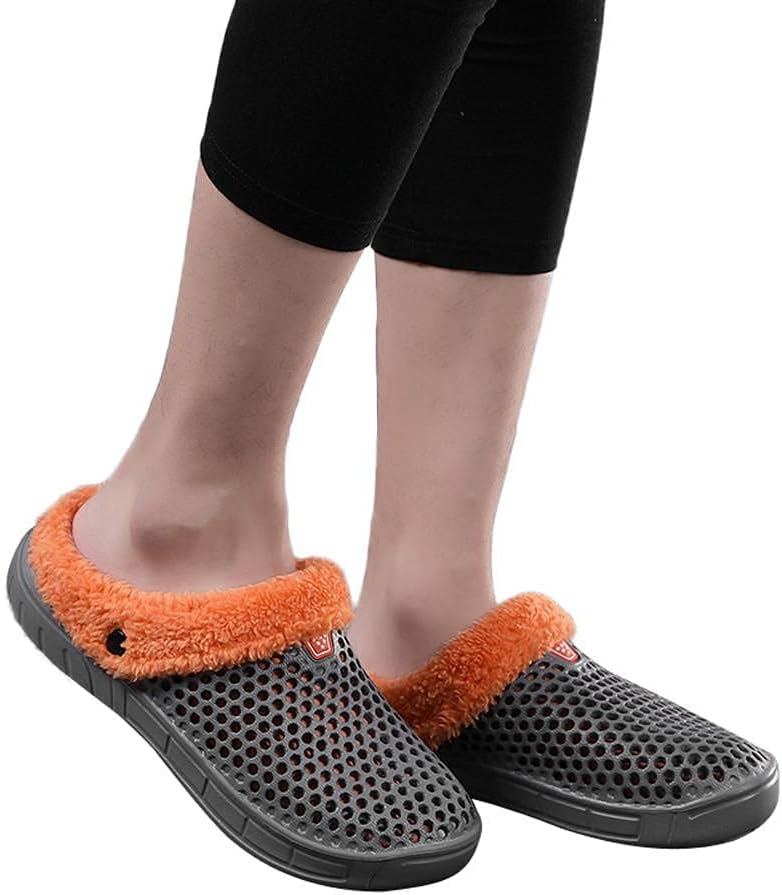 Женские и мужские тапочки Hbeylia Fuzzy Mule Clogs, дышащие с вырезами, с мемори-пеной, домашние обувь, водонепроницаемые, с меховой подкладкой, для сада, зимние теплые домашние шлепанцы, для дома и улицы, пляжные мюли, серый
Женские и мужские тапочки Hbeylia Fuzzy Mule Clogs, дышащие с вырезами, с мемори-пеной, домашние обувь, водонепроницаемые, с меховой подкладкой, для сада, зимние теплые домашние шлепанцы, для дома и улицы, пляжные мюли, серый