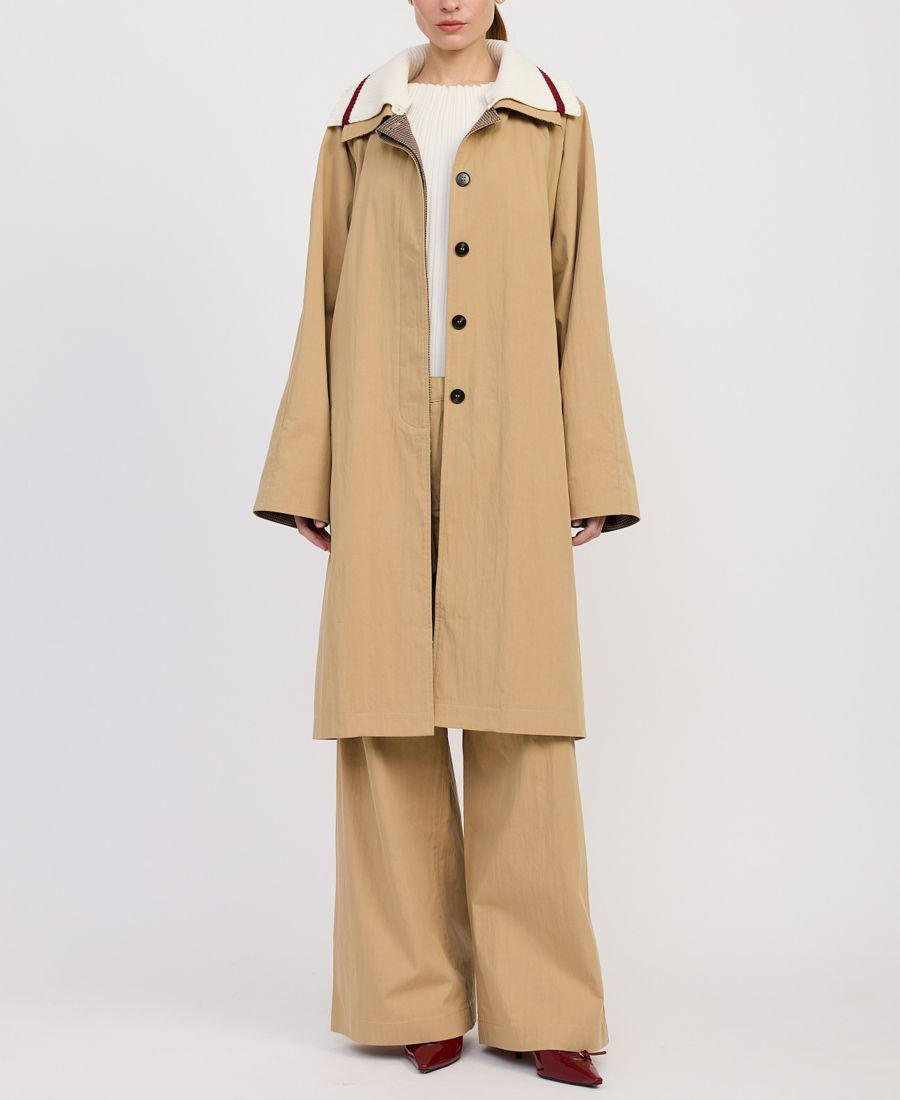 Женский длинный тренч Marleigh En Saison, Khaki Ivory Burgundy
Женский длинный тренч Marleigh En Saison, Khaki Ivory Burgundy