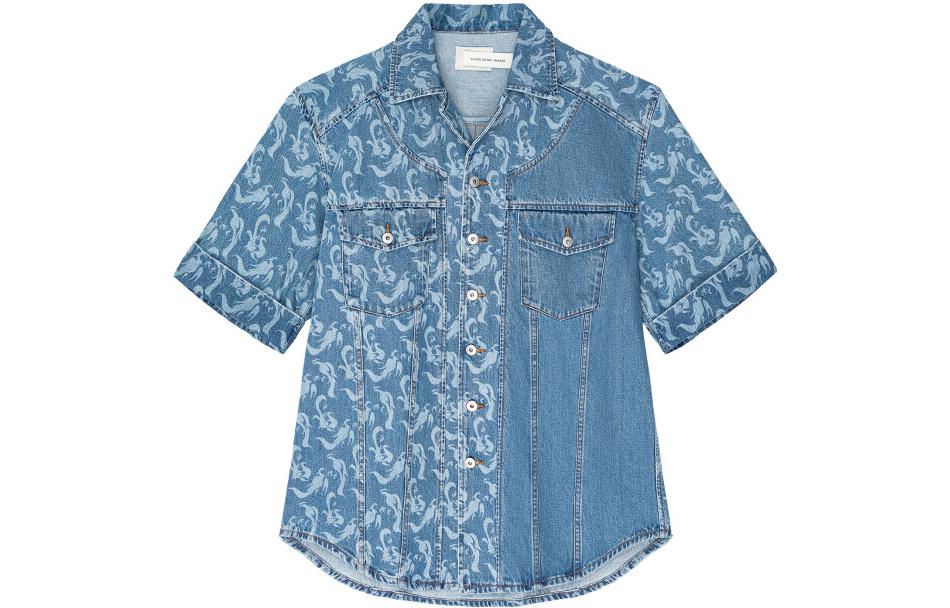 Feng Chen Wang Мужская синяя рубашка
Feng Chen Wang Мужская синяя рубашка