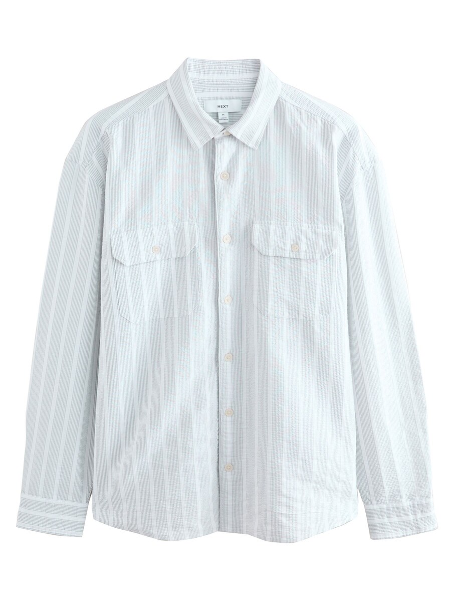Рубашка обычного кроя на пуговицах Next, белый
Рубашка обычного кроя на пуговицах Next, белый