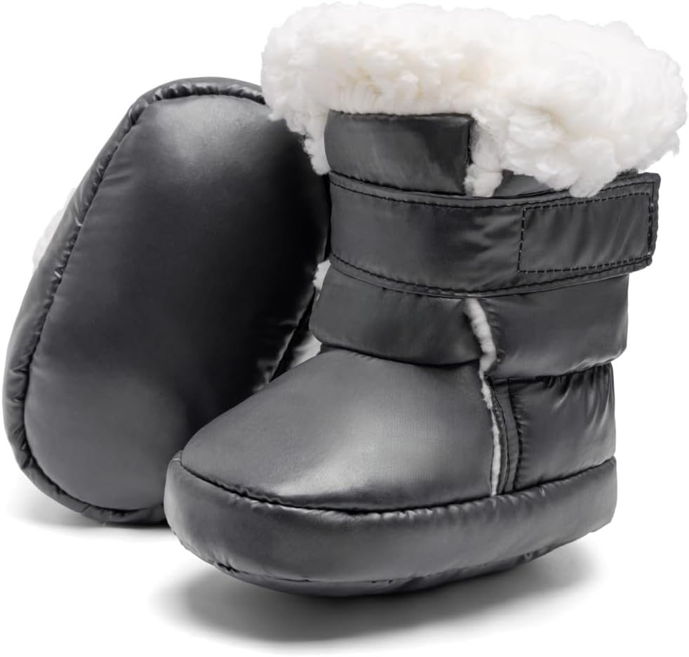 Новорожденные мальчики и девочки плюшевые сапожки с мягкой подошвой, регулируемые зимние теплые снежные сапожки, обувь для кроватки для детей от 0 до 18 месяцев Zoolar, A1/Black
Новорожденные мальчики и девочки плюшевые сапожки с мягкой подошвой, регулируемые зимние теплые снежные сапожки, обувь для кроватки для детей от 0 до 18 месяцев Zoolar, A1/Black