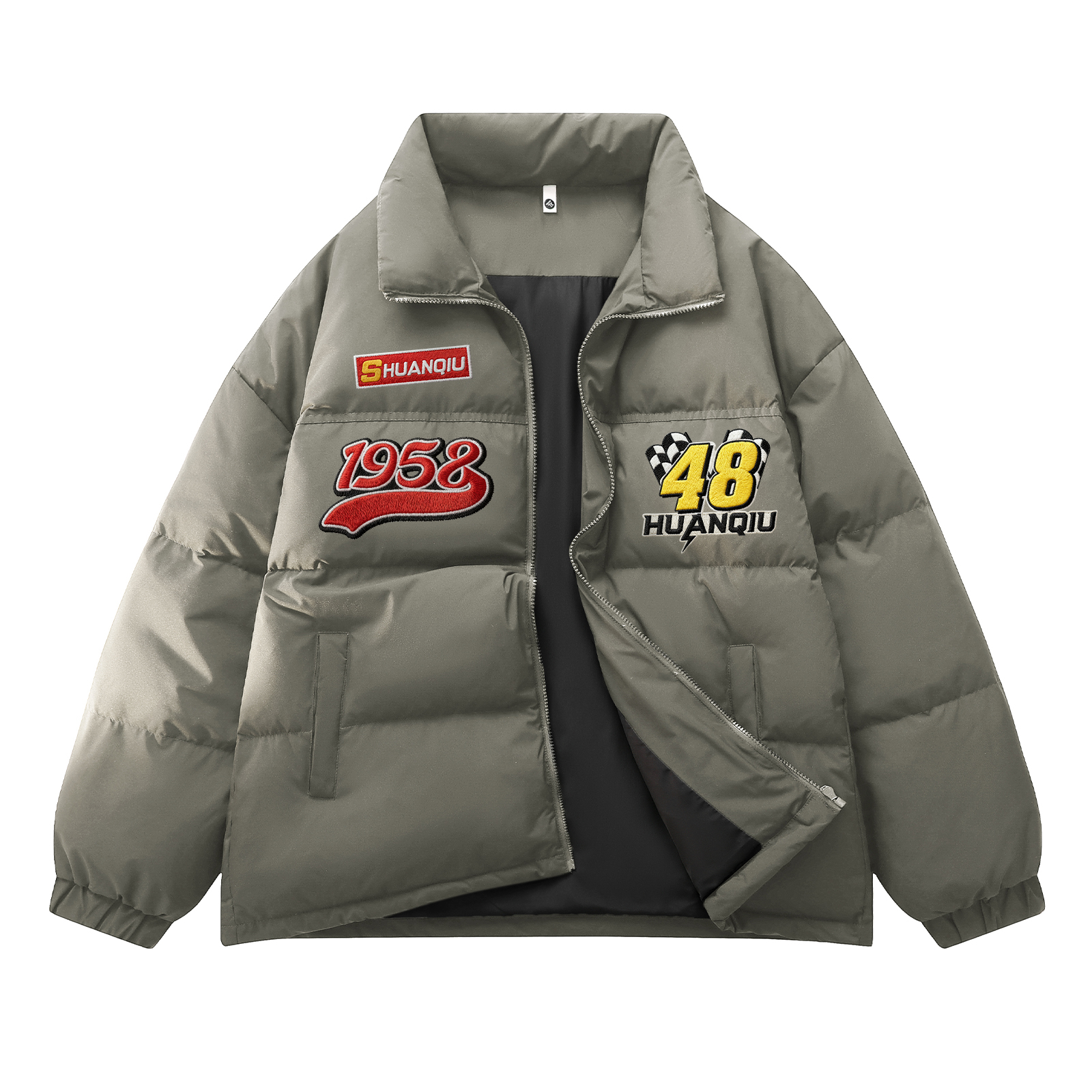 Пуховик Unisex с воротником стойкой утепленный HUANQIU, серый зеленый
Пуховик Unisex с воротником стойкой утепленный HUANQIU, серый зеленый