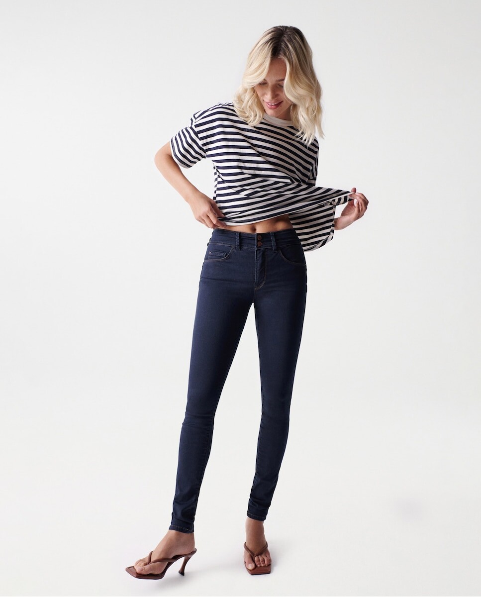 Джинсы скинни Women's Secret с высокой посадкой и пуш-ин Salsa Jeans, синий
Джинсы скинни Women's Secret с высокой посадкой и пуш-ин Salsa Jeans, синий