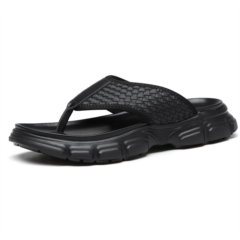 SENJIALUO Мужские черные шлепанцы из ЭВА, устойчивые к истиранию и скольжению
SENJIALUO Мужские черные шлепанцы из ЭВА, устойчивые к истиранию и скольжению