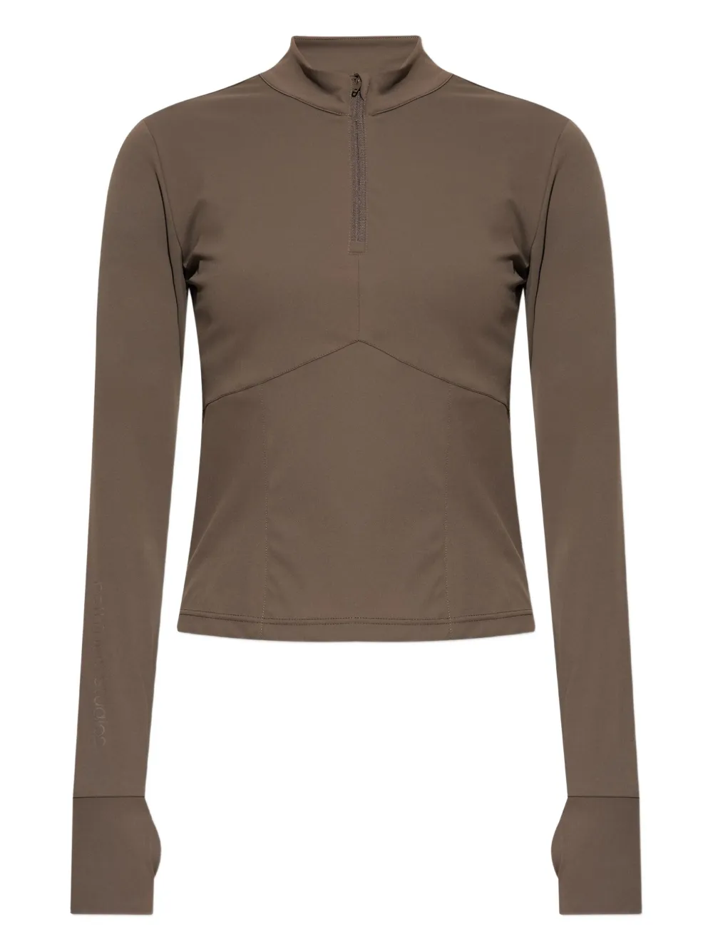 Топ с высоким воротником на молнии Rethinkit Studios, коричневый
Топ с высоким воротником на молнии Rethinkit Studios, коричневый