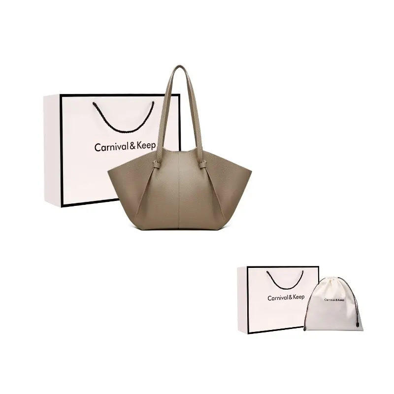 Carnival Keep Верхняя кожаная сумка тоут через плечо среднего размера женская многоцветная, Apricot
Carnival Keep Верхняя кожаная сумка тоут через плечо среднего размера женская многоцветная, Apricot