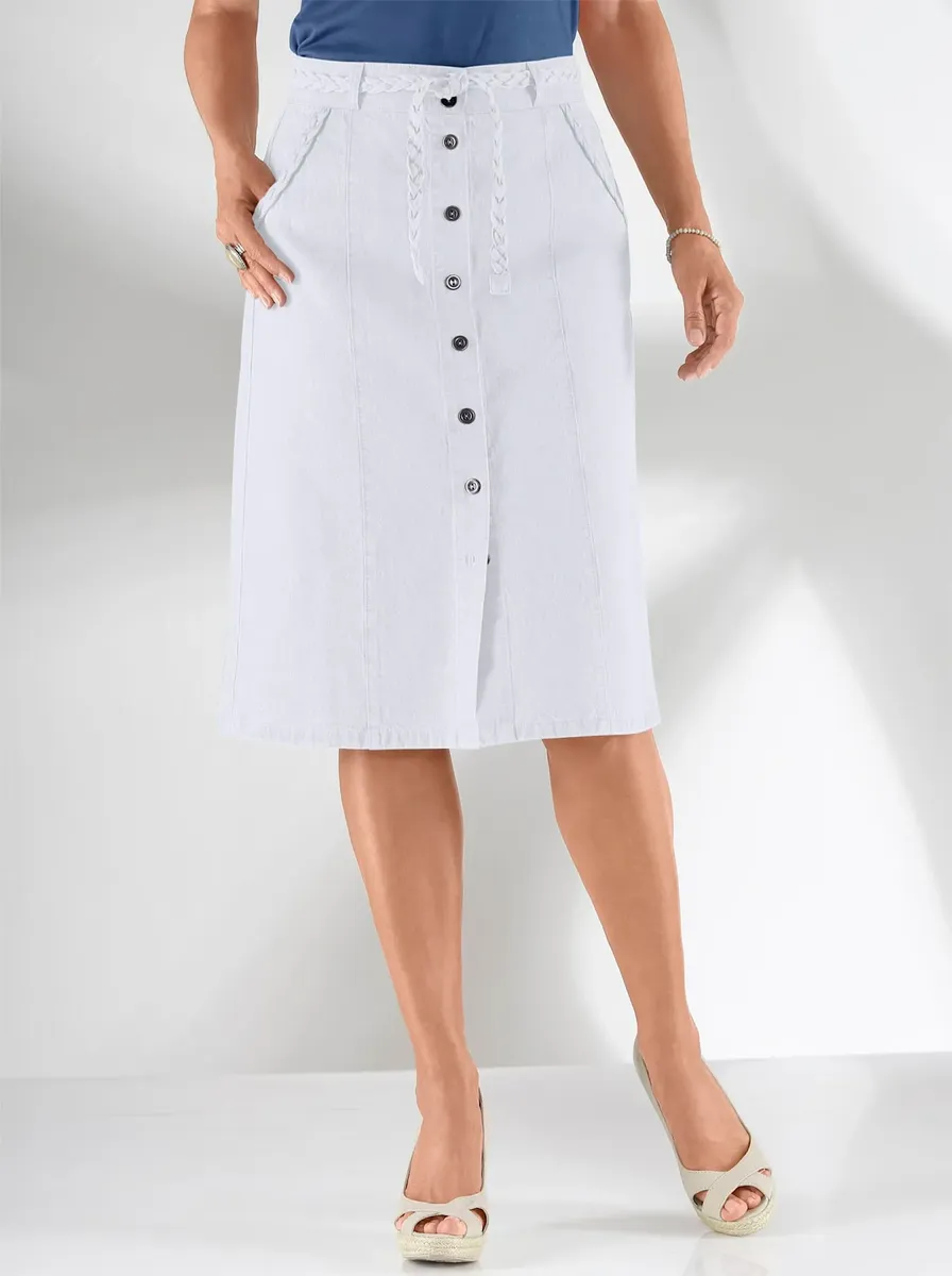 Casual Looks Джинсовая юбка, белый
Casual Looks Джинсовая юбка, белый