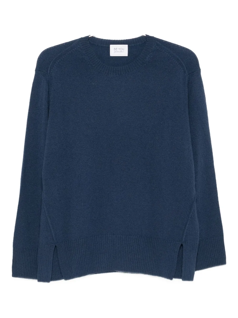 Кашемировый свитер с разрезами по бокам BeYou, синий
Кашемировый свитер с разрезами по бокам BeYou, синий