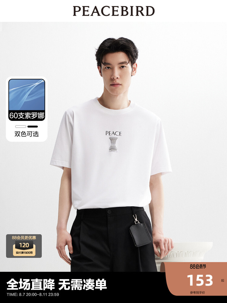 Футболка мужская Peacebird Solona с круглым вырезом, белый
Футболка мужская Peacebird Solona с круглым вырезом, белый