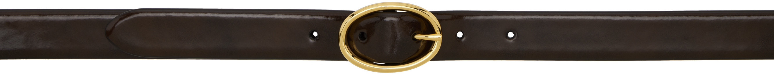 Коричневый узкий ремень с овальной пряжкой Anderson's
Коричневый узкий ремень с овальной пряжкой Anderson's