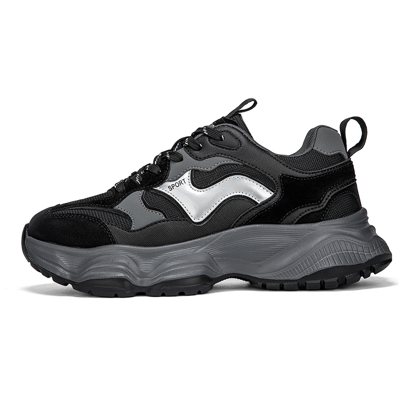 TELENT Износостойкие дышащие низкие массивные кроссовки мужские - черные, цвет Black
TELENT Износостойкие дышащие низкие массивные кроссовки мужские - черные, цвет Black