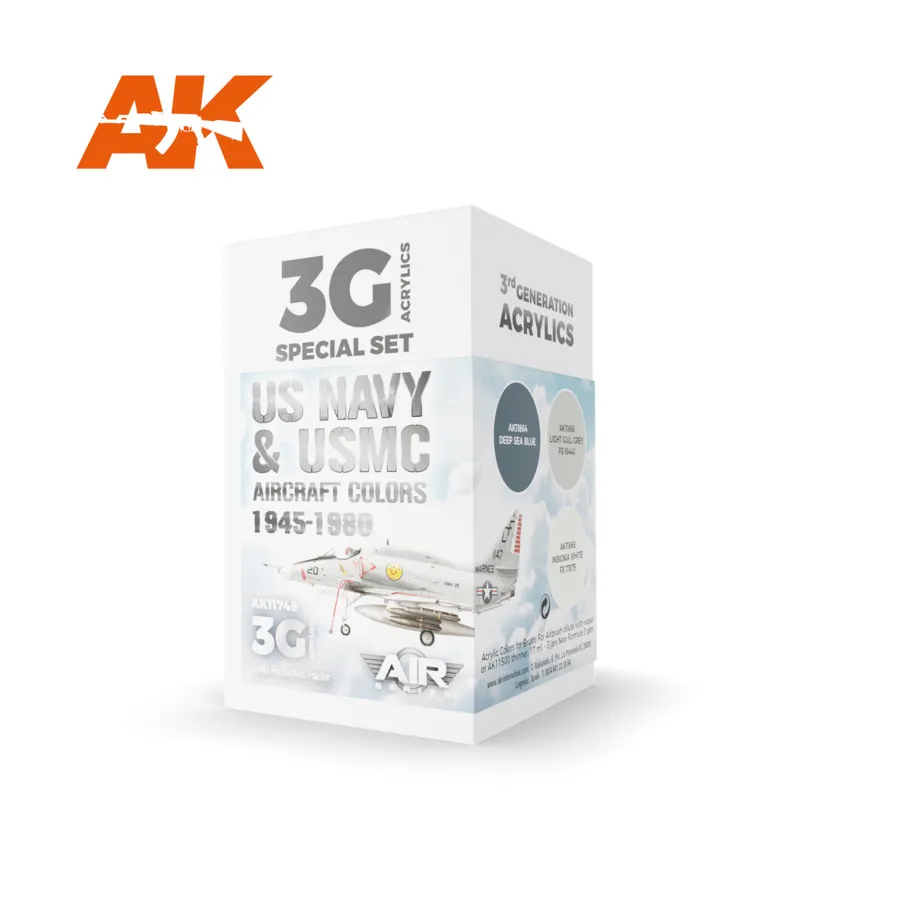 Цвета самолетов ВМС США и морской пехоты США 1945-1980 гг., 3rd Gen Acrylic Special Set
Цвета самолетов ВМС США и морской пехоты США 1945-1980 гг., 3rd Gen Acrylic Special Set