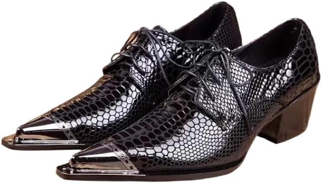 Мужские кожаные оксфорды с металлическим носком и змеиным тиснением для официального дресс-кода Waolsu, черный
Мужские кожаные оксфорды с металлическим носком и змеиным тиснением для официального дресс-кода Waolsu, черный
