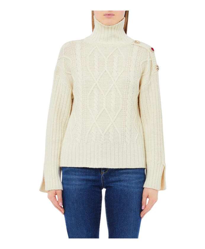 Ecs закрытый пуловер Liu Jo, бежевый
Ecs закрытый пуловер Liu Jo, бежевый