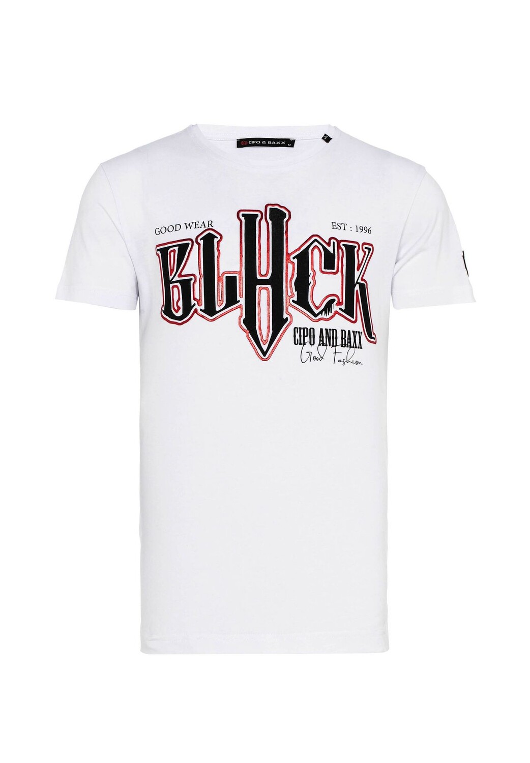 Футболка с эффектным принтом спереди CIPO & BAXX, белый
Футболка с эффектным принтом спереди CIPO & BAXX, белый