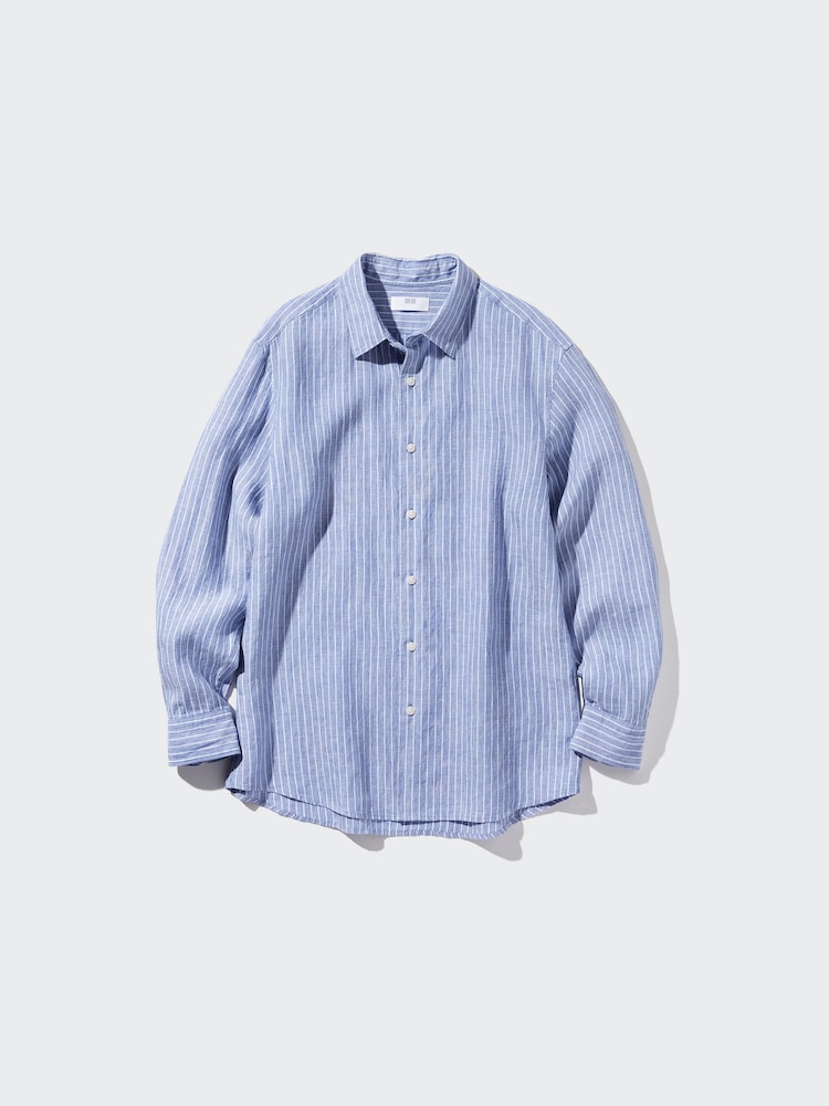 Льняная рубашка премиум-класса regular fit в полоску Uniqlo, цвет 64 синий
Льняная рубашка премиум-класса regular fit в полоску Uniqlo, цвет 64 синий
