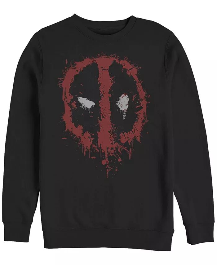 Мужской флисовый свитер Deadpool Splatter Icon Crew Fifth Sun, черный 
Мужской флисовый свитер Deadpool Splatter Icon Crew Fifth Sun, черный