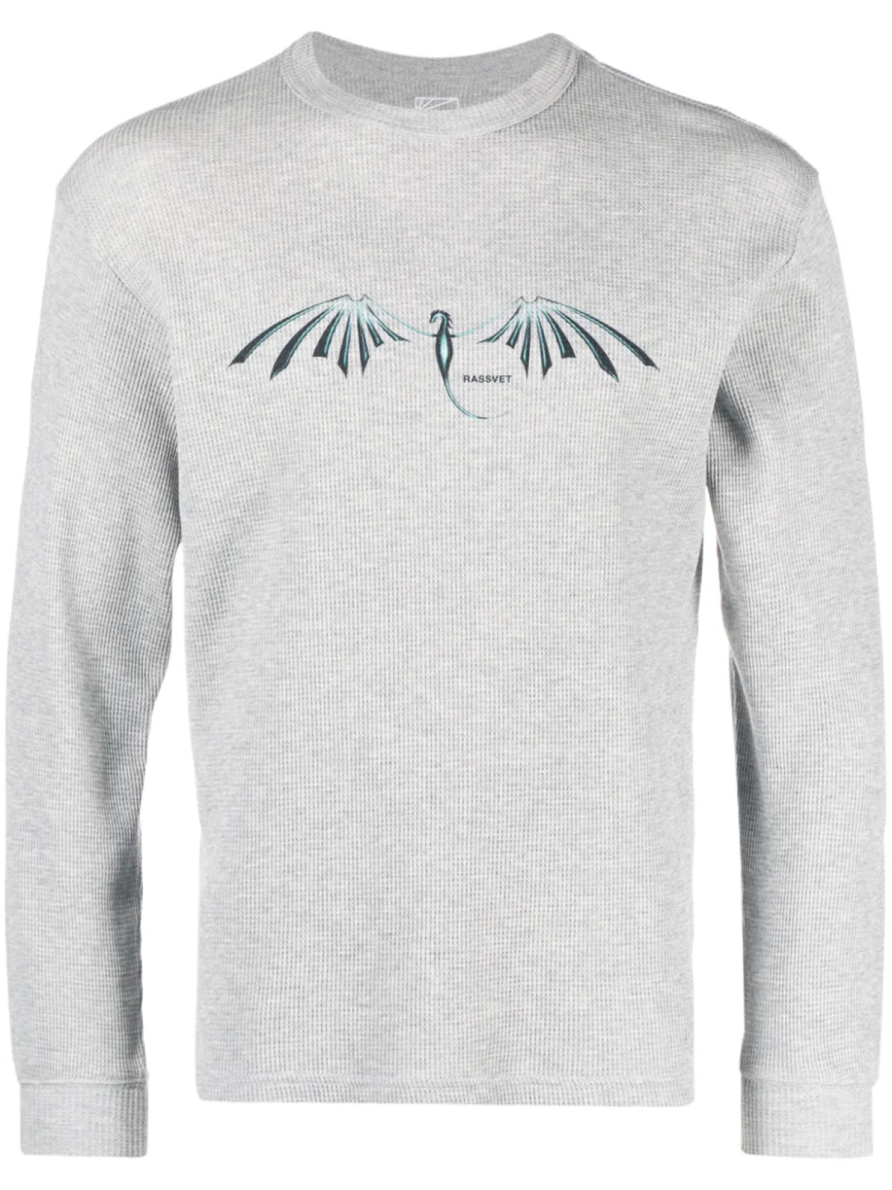 Фактурная футболка с логотипом RASSVET, серый
Фактурная футболка с логотипом RASSVET, серый