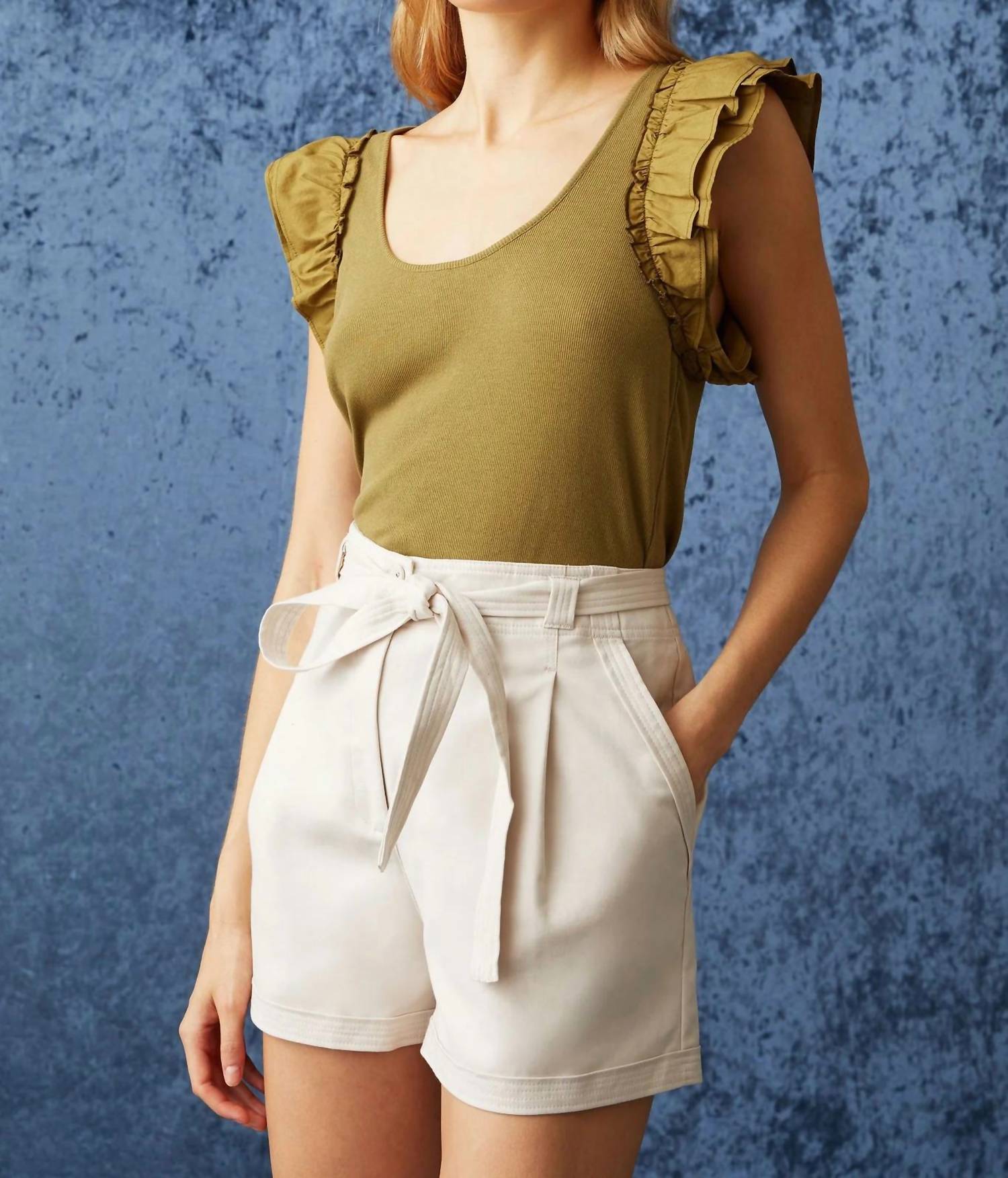 Топ Анна в мху Marie Oliver, цвет moss 
Топ Анна в мху Marie Oliver, цвет moss