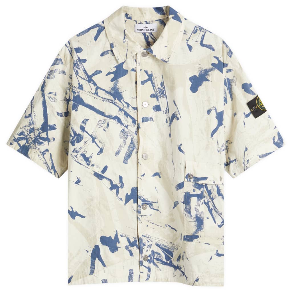 Сканированная камуфляжная рубашка с коротким рукавом из ткани рипстоп OVD Stone Island, цвет desert
Сканированная камуфляжная рубашка с коротким рукавом из ткани рипстоп OVD Stone Island, цвет desert