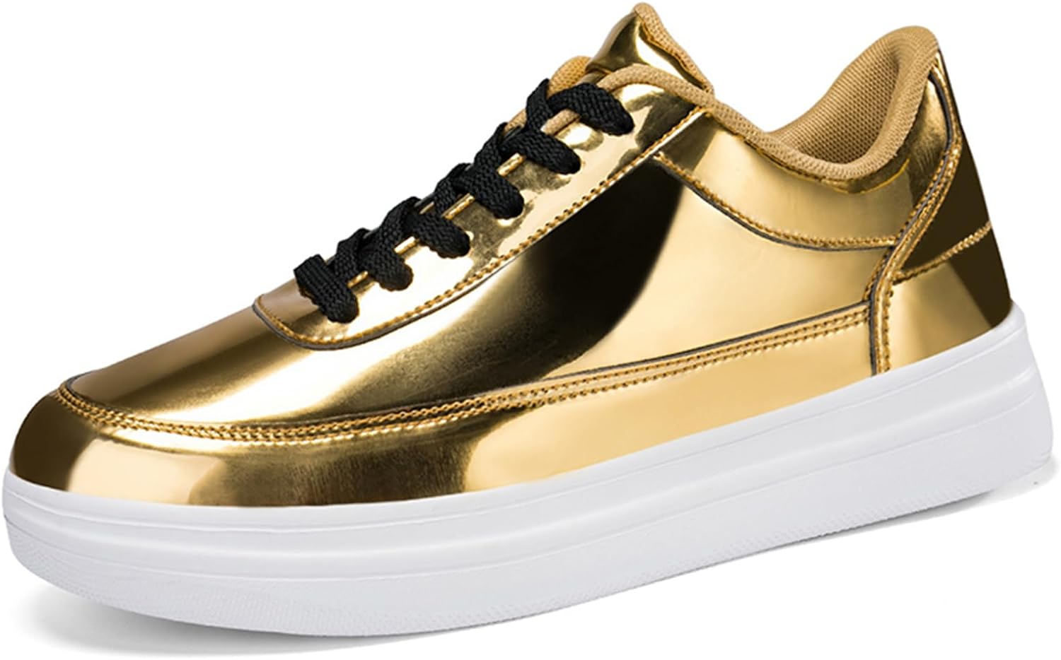 Мужские модные кроссовки GSIGUL, повседневная обувь для ходьбы, спортивные кеды из лакированной кожи для мужчин, золотой
Мужские модные кроссовки GSIGUL, повседневная обувь для ходьбы, спортивные кеды из лакированной кожи для мужчин, золотой