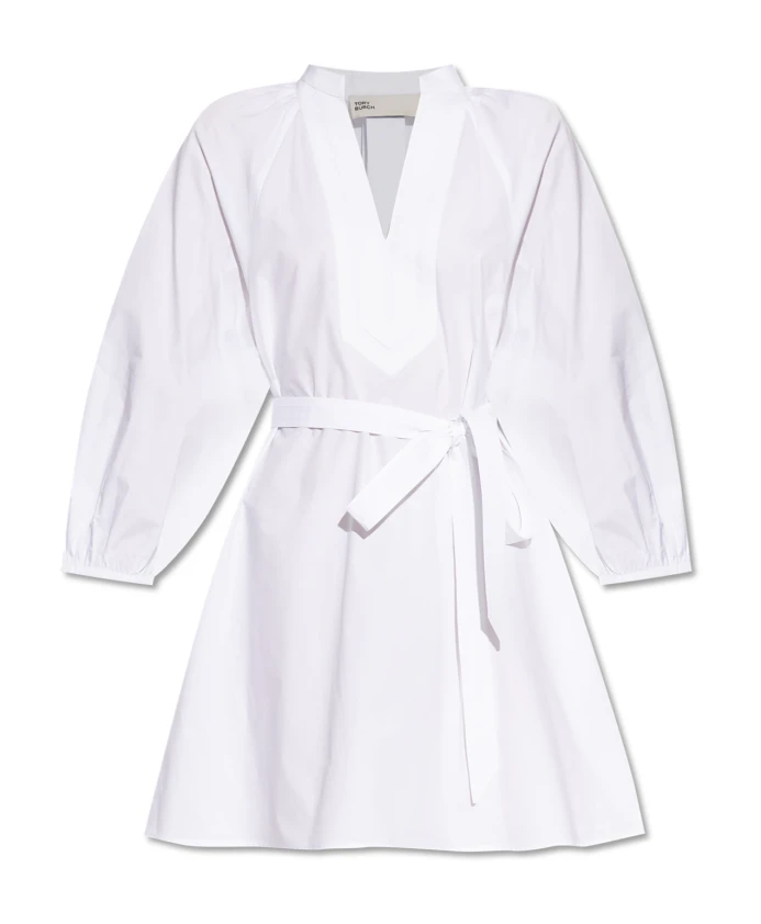 Платье с V-образным вырезом Tory Burch, белый
Платье с V-образным вырезом Tory Burch, белый