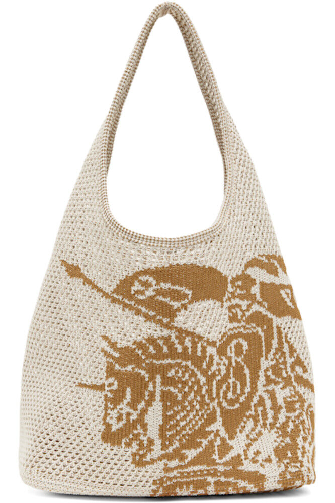 Большая вязаная крючком сумка EKD белого и бежевого цвета Burberry
Большая вязаная крючком сумка EKD белого и бежевого цвета Burberry