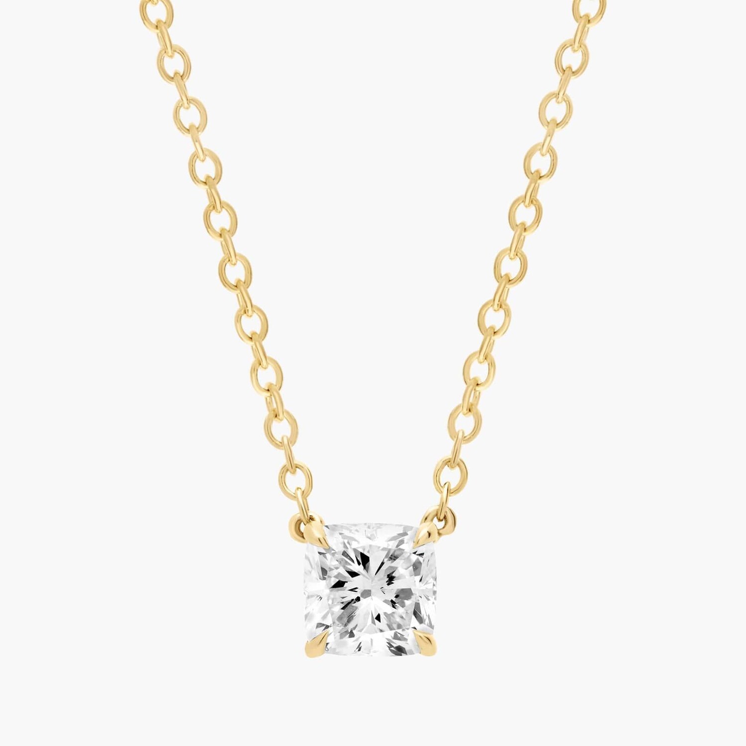 Подвеска с бриллиантом огранки «кушон» из желтого золота 14 карат (1/2 карата, чистота — HI / SI1-SI2) Blue Nile
Подвеска с бриллиантом огранки «кушон» из желтого золота 14 карат (1/2 карата, чистота — HI / SI1-SI2) Blue Nile