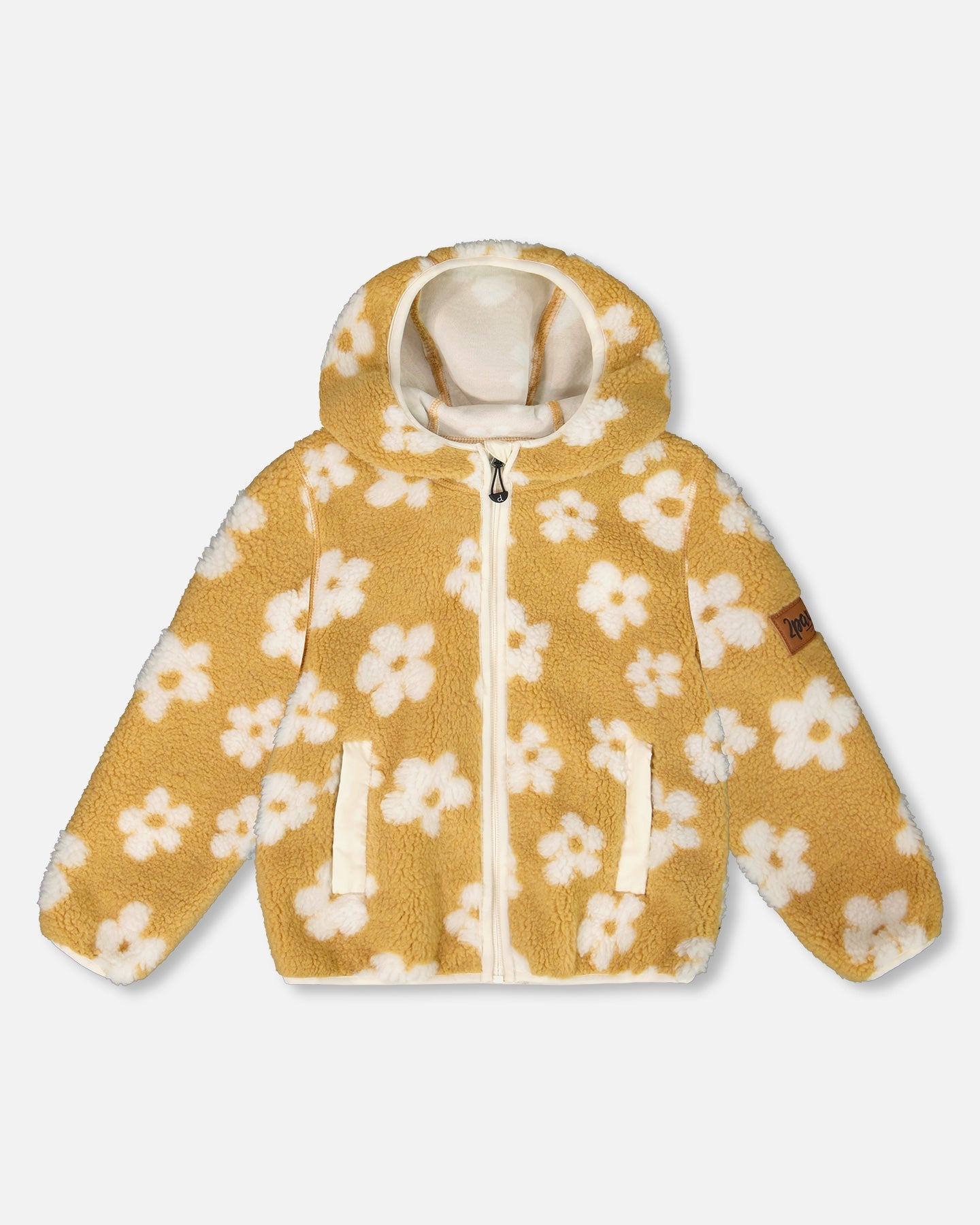 Светло-бежевая куртка-шерпа межсезонная Deux par Deux
Светло-бежевая куртка-шерпа межсезонная Deux par Deux