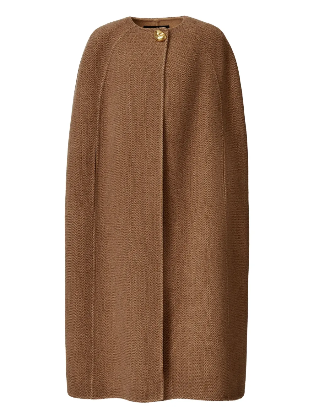 Пальто-накидка на пуговицах Fabiana Filippi, коричневый
Пальто-накидка на пуговицах Fabiana Filippi, коричневый