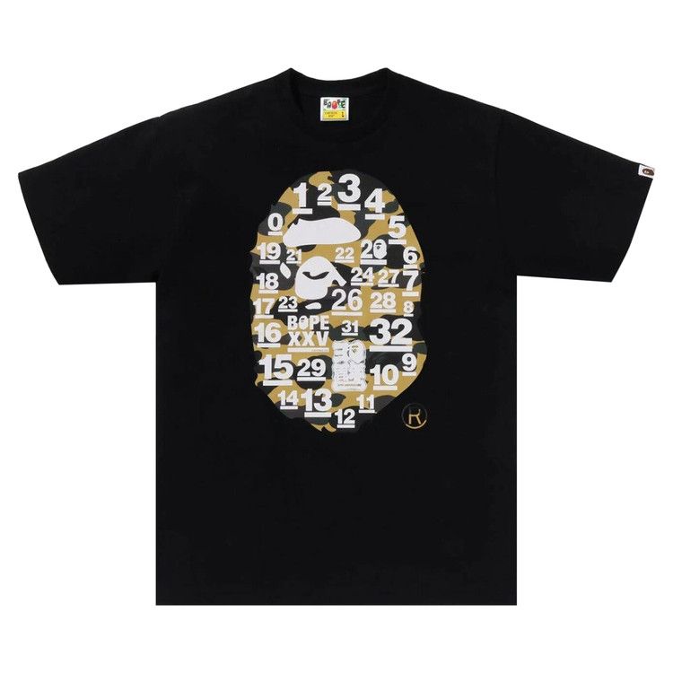 Футболка BAPE A Bathing Ape 32nd Anniversary 1st Camo Big Ape Head Tee, Black/Yellow
Футболка BAPE A Bathing Ape 32nd Anniversary 1st Camo Big Ape Head Tee, Black/Yellow