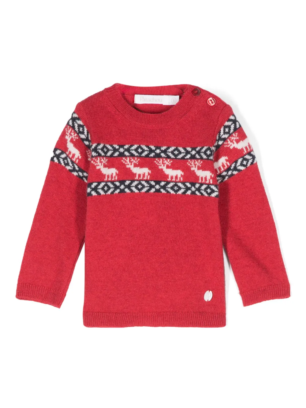 Свитер вязки интарсия Patachou, красный
Свитер вязки интарсия Patachou, красный