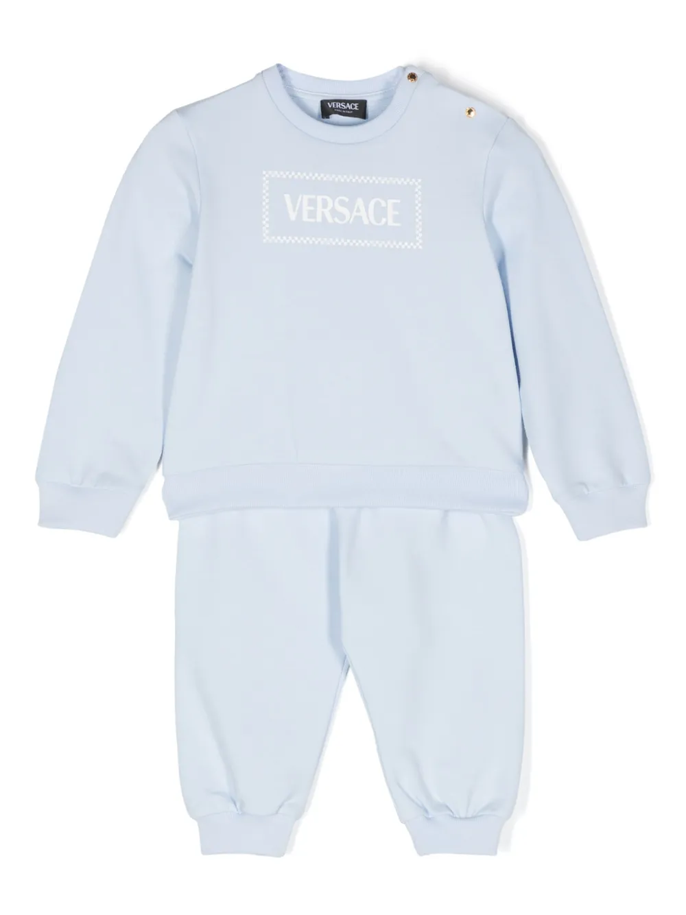 Спортивный костюм с логотипом Versace Kids, синий
Спортивный костюм с логотипом Versace Kids, синий