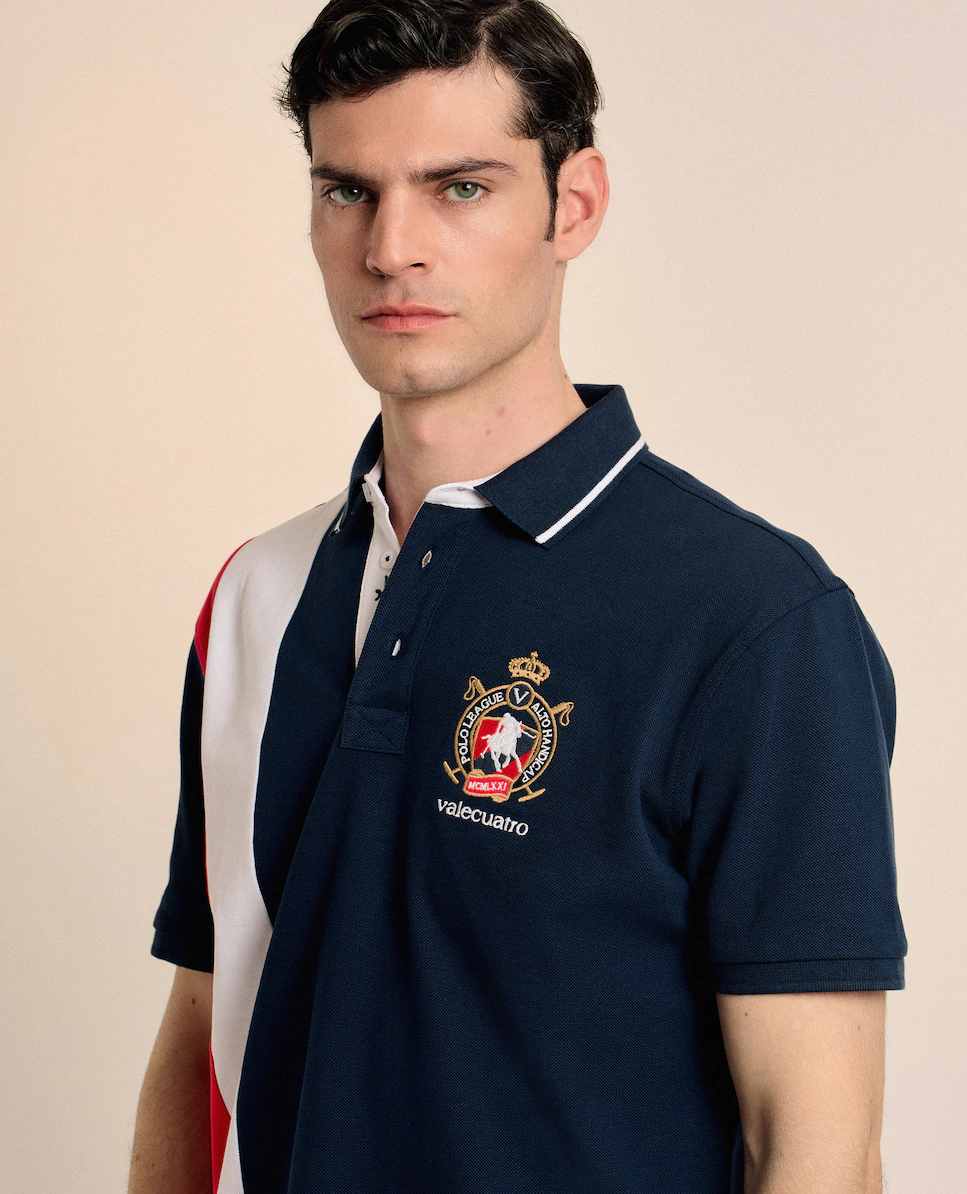 Классическая мужская поло из пике с коротким рукавом Valecuatro, темно-синий
Классическая мужская поло из пике с коротким рукавом Valecuatro, темно-синий