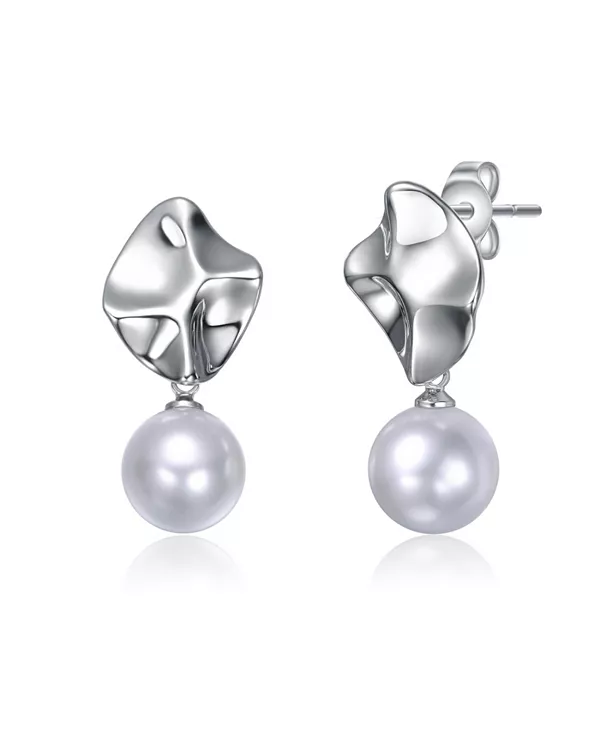 Серьги-Подвески в стиле абстракции с покрытием из белого золота и круглым жемчугом Rachel Glauber, white
Серьги-Подвески в стиле абстракции с покрытием из белого золота и круглым жемчугом Rachel Glauber, white