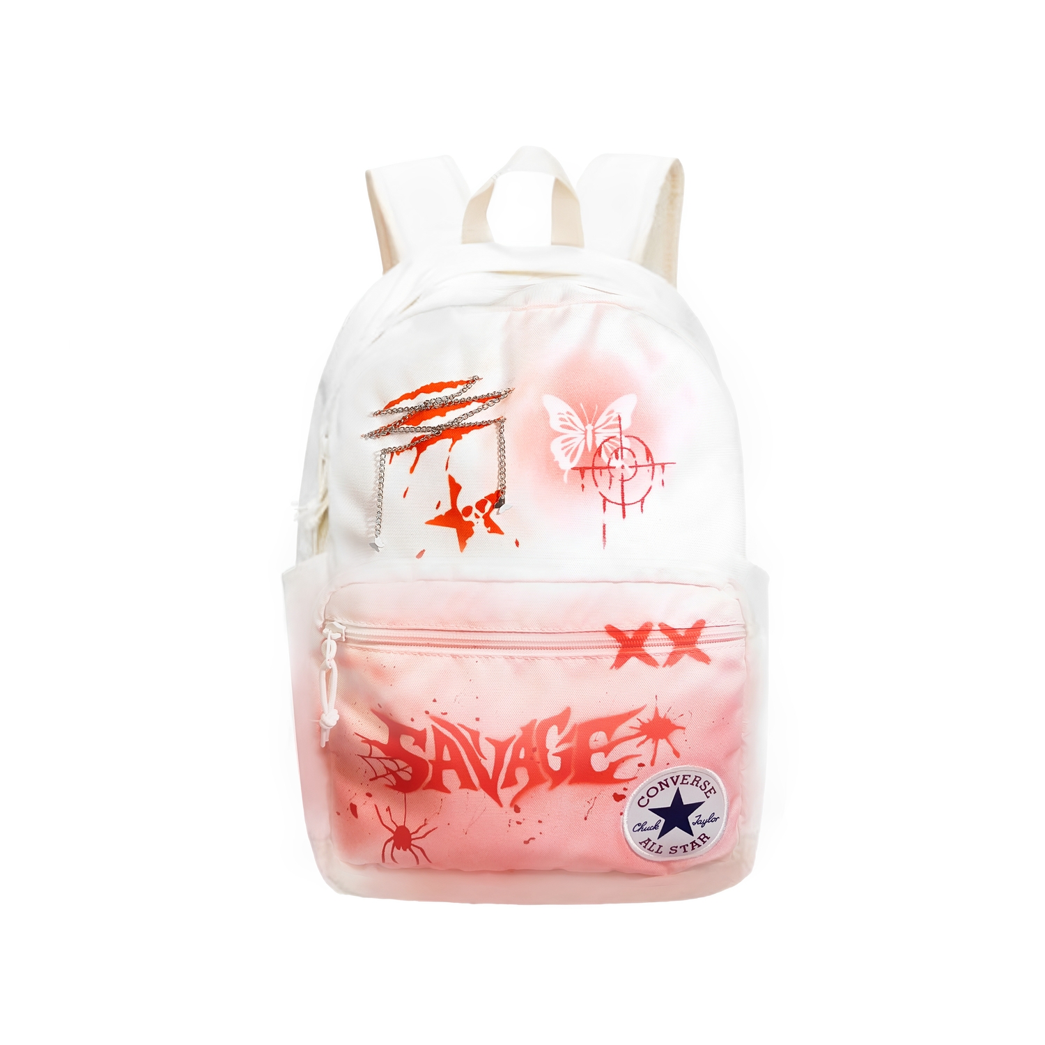 Converse Полиэстеровый рюкзак унисекс белый красный, Butterfly Ritual
Converse Полиэстеровый рюкзак унисекс белый красный, Butterfly Ritual