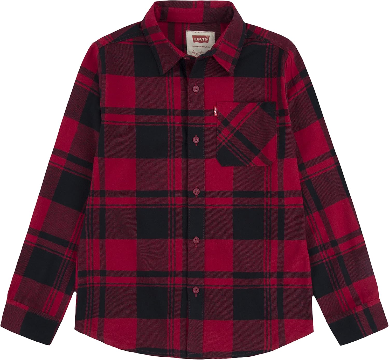 Рубашка Levi's для мальчиков с длинным рукавом из фланели, Black
Рубашка Levi's для мальчиков с длинным рукавом из фланели, Black