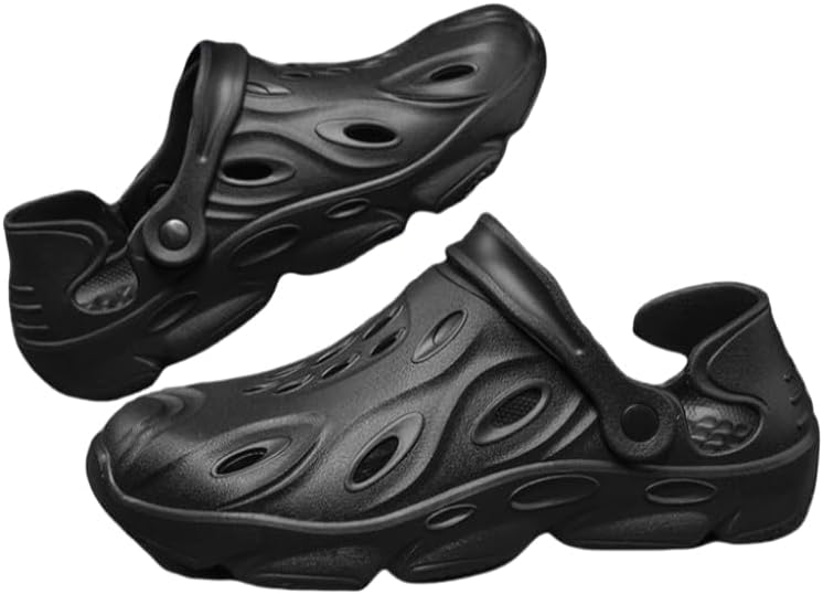 Мужские модные сабо больших размеров, однотонные, удобные, с нескользящей мягкой подошвой EVA, для повседневного ношения и активного отдыха на улице Hoalox, черный
Мужские модные сабо больших размеров, однотонные, удобные, с нескользящей мягкой подошвой EVA, для повседневного ношения и активного отдыха на улице Hoalox, черный